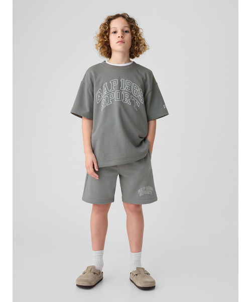GAP(ギャップ)の「GAP1969ロゴ スウェットショートパンツ (キッズ)(スウェットパンツ・キッズ・グリーン/ホワイト系その他/グレー/ネイビー・120cm/130cm/140cm/150cm/160cm)」の20枚目の写真