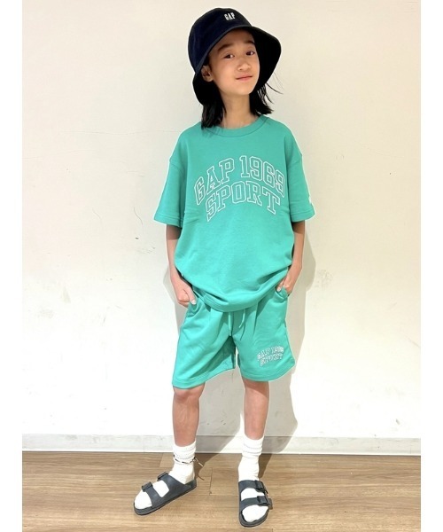 GAP(ギャップ)の「GAP1969ロゴ スウェットショートパンツ (キッズ)(スウェットパンツ・キッズ・グリーン/ホワイト系その他/グレー/ネイビー・120cm/130cm/140cm/150cm/160cm)」の21枚目の写真