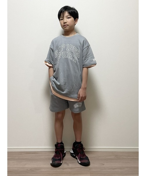 GAP(ギャップ)の「GAP1969ロゴ スウェットショートパンツ (キッズ)(スウェットパンツ・キッズ・グリーン/ホワイト系その他/グレー/ネイビー・120cm/130cm/140cm/150cm/160cm)」の22枚目の写真