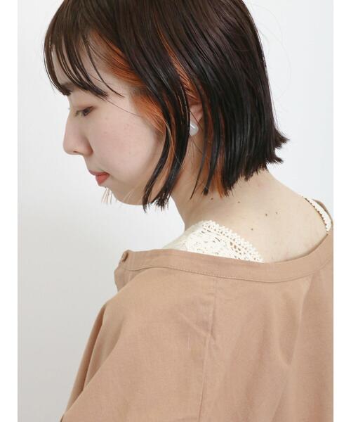 Samansa Mos2（サマンサ モスモス）の「パーツレース前後2WAYノースリーブ（Tシャツ/カットソー・レディース・ブラック/キナリ/オフホワイト・F）」の5枚目の写真