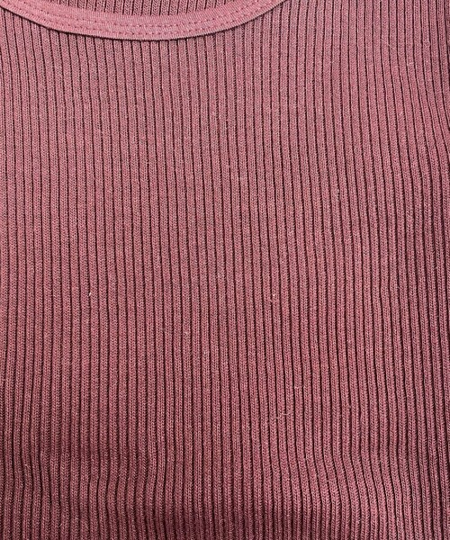 fredy emue（フレディエミュ）の「ニットライクテレコタンクトップ（Tシャツ/カットソー・レディース・アイボリー/オフホワイト/チャコールグレー/ブラウン・38）」の8枚目の写真