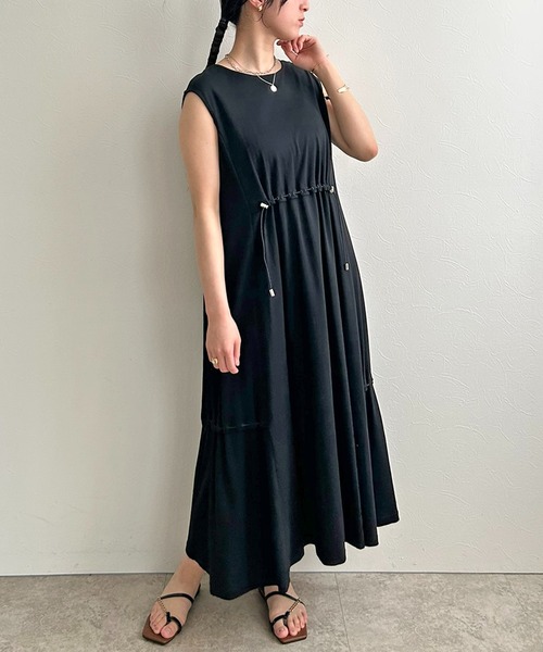 LHELBIE（レルビエ）の「ドロストカットワンピース（ワンピース・レディース・ブラック/ピンク/イエロー系その他・M）」の11枚目の写真