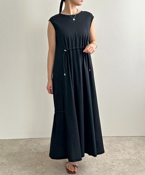 LHELBIE（レルビエ）の「ドロストカットワンピース（ワンピース・レディース・ブラック/ピンク/イエロー系その他・M）」の9枚目の写真