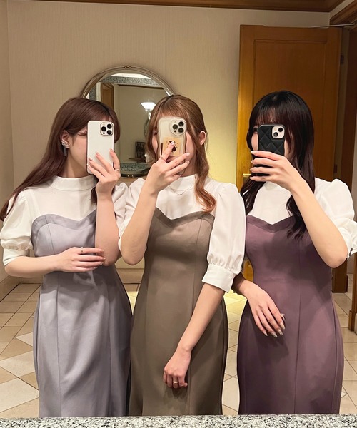 apres jour(アプレジュール)の「切り替えワンピース【ZOZOTOWN限定アイテム】(ワンピース・レディース・パープル/モカ/ブルー・X-LARGE/フリー)」の13枚目の写真