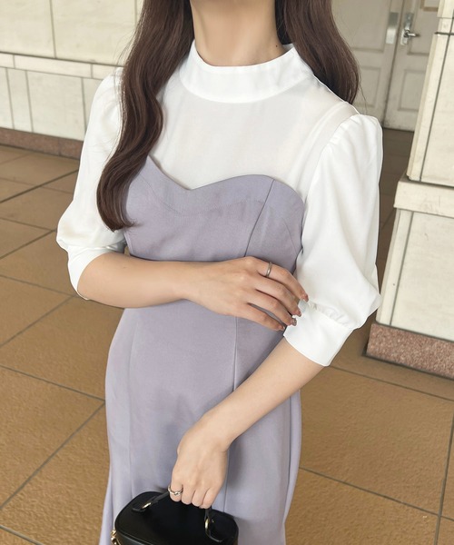 apres jour(アプレジュール)の「切り替えワンピース【ZOZOTOWN限定アイテム】(ワンピース・レディース・パープル/モカ/ブルー・X-LARGE/フリー)」の21枚目の写真