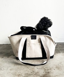 COMMON WARE（コモンウェアー）の「PUFF:pet carry canvas tote　M 　ドッグキャリー キャンバス　トート　犬用バッグ　M（ペット用キャリーケース）」