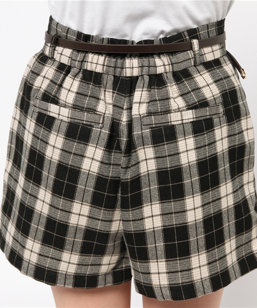 Heather（ヘザー）の「ベルトツキチェックショートパンツ　569361（その他パンツ・レディース・ブラック系その他/ブラウン系その他/ベージュ系その他・FREE）」の16枚目の写真