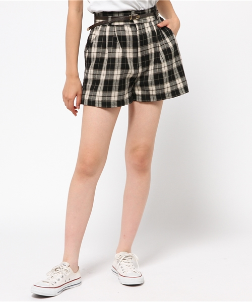 Heather（ヘザー）の「ベルトツキチェックショートパンツ　569361（その他パンツ・レディース・ブラック系その他/ブラウン系その他/ベージュ系その他・FREE）」の14枚目の写真