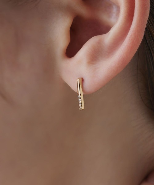 K18 4℃アクアゴールド ピアス 片耳のみ Aqua Gold Collection】K18 4℃アクアゴールド ピアス(ピアス