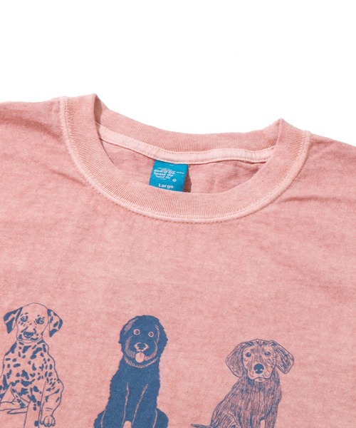 Good On（グッドオン）の「Good On/グッドオン　WONDERFUL EVERY DAY S/S TEE（Tシャツ/カットソー・メンズ・ホワイト/コーラルピンク・LARGE/X-LARGE/MEDIUM）」の4枚目の写真