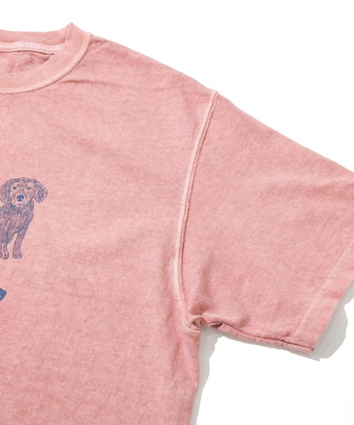 Good On（グッドオン）の「Good On/グッドオン　WONDERFUL EVERY DAY S/S TEE（Tシャツ/カットソー・メンズ・ホワイト/コーラルピンク・LARGE/X-LARGE/MEDIUM）」の6枚目の写真