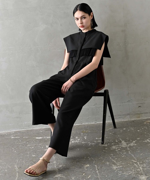 RAW FUDGE（ローファッジ）の「プリーツヨークオールインワン（つなぎ