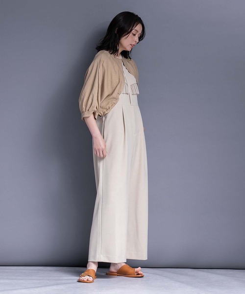 RAW FUDGE（ローファッジ）の「プリーツヨークオールインワン（つなぎ