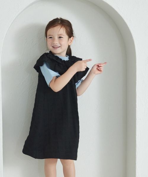 pairmanon（ペアマノン）の「マルチウェイ フリルワンピース（ワンピース・キッズ・レッド/グリーン系その他/ブラック・120/140/110/150/100/130/90）」の19枚目の写真