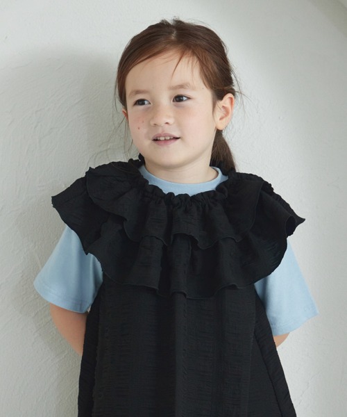 pairmanon（ペアマノン）の「マルチウェイ フリルワンピース（ワンピース・キッズ・レッド/グリーン系その他/ブラック・120/140/110/150/100/130/90）」の4枚目の写真