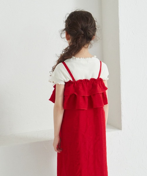 pairmanon（ペアマノン）の「マルチウェイ フリルワンピース（ワンピース・キッズ・レッド/グリーン系その他/ブラック・120/140/110/150/100/130/90）」の17枚目の写真