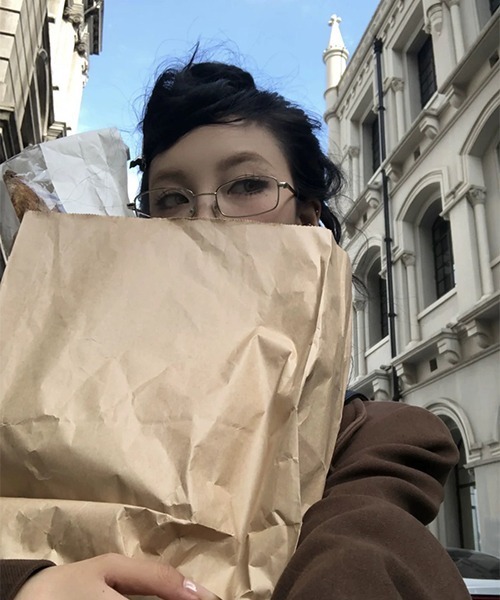 c.u.l(シーユーエル)の「ユニセックス スクエア型メタルフレーム クリアレンズ 伊達メガネ cula879(メガネ・レディース・ゴールド/シルバー/ブラック・FREE)」の5枚目の写真