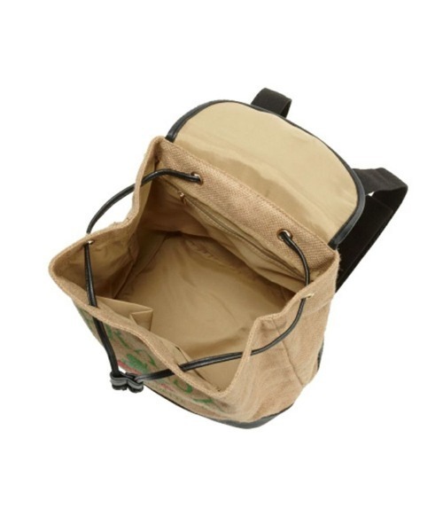 F i.n.t(フィント)の「野イチゴ麻袋リュック/fint(バックパック/リュック・レディース・ブラック・FREE)」の5枚目の写真