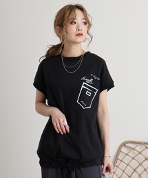 エグランティーヌ EGLANTINE メロウ配色カットソー （ブラック） EGLANTINE｜エグランティーヌの通販 - ZOZOTOWN