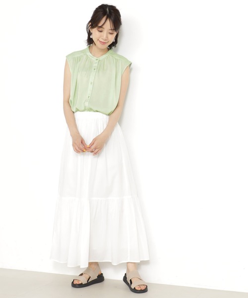 For Your Eyes Only/ノースリーブブラウス/S/--/BLK/FWSC460015ZO カットワークノースリーブブラウス（シャツ & ブラウス