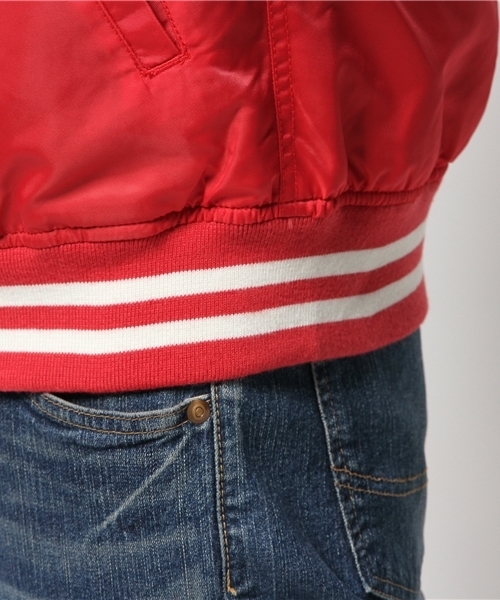 WEGO（ウィゴー）の「WEGO/ナイロンスタジャン（スタジャン・メンズ・ホワイト/レッド/ブラック/ブルー・LARGE/MEDIUM）」の12枚目の写真