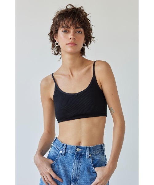 ALEXIA STAM（アリシアスタン）の「Padded Rib Bra Top /パッドinリブブラトップ（キャミソール・レディース・グレー/モカ/ブラック/オフホワイト・M/S）」の3枚目の写真