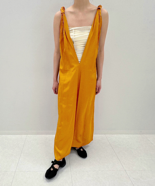 BASERANGE(ベースレンジ)の「【BASERANGE/ベースレンジ】NEIL DRESS(ワンピース・レディース・オレンジ・X-SMALL)」の2枚目の写真