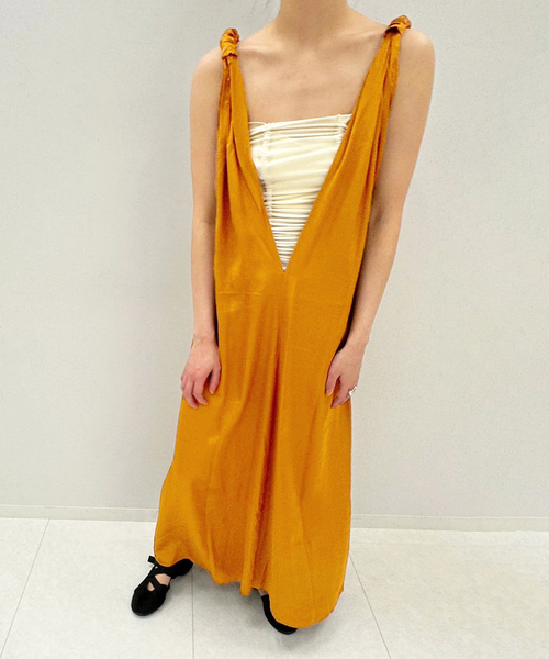 BASERANGE(ベースレンジ)の「【BASERANGE/ベースレンジ】NEIL DRESS(ワンピース・レディース・オレンジ・X-SMALL)」の3枚目の写真