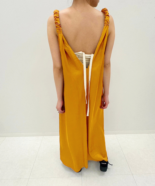 BASERANGE(ベースレンジ)の「【BASERANGE/ベースレンジ】NEIL DRESS(ワンピース・レディース・オレンジ・X-SMALL)」の6枚目の写真