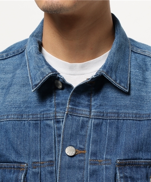 CIAOPANIC（チャオパニック）の「【Ciaopanic】　2NDタイプGジャン（デニムジャケット・メンズ・サックスブルー/インディゴブルー・LARGE/MEDIUM）」の6枚目の写真