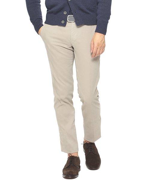 PT01(ピーティーゼロウーノ)の「PT01 / "BUSINESS"スリムストレッチツイール(チノパンツ・メンズ・ホワイト/ベージュ/ライトブラウン/ネイビー・46/48/50/44/42)」の4枚目の写真