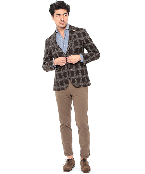 PT01(ピーティーゼロウーノ)の「PT01 / "BUSINESS"スリムストレッチツイール(チノパンツ・メンズ・ホワイト/ベージュ/ライトブラウン/ネイビー・46/48/50/44/42)」の11枚目の写真