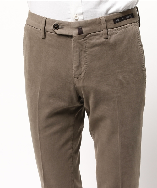PT01(ピーティーゼロウーノ)の「PT01 / "BUSINESS"スリムストレッチツイール(チノパンツ・メンズ・ホワイト/ベージュ/ライトブラウン/ネイビー・46/48/50/44/42)」の8枚目の写真