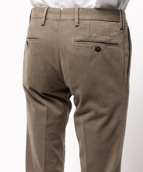 PT01(ピーティーゼロウーノ)の「PT01 / "BUSINESS"スリムストレッチツイール(チノパンツ・メンズ・ホワイト/ベージュ/ライトブラウン/ネイビー・46/48/50/44/42)」の9枚目の写真