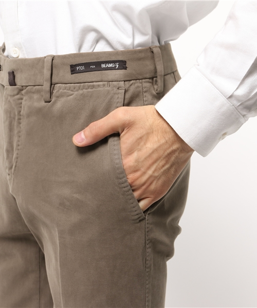 PT01(ピーティーゼロウーノ)の「PT01 / "BUSINESS"スリムストレッチツイール(チノパンツ・メンズ・ホワイト/ベージュ/ライトブラウン/ネイビー・46/48/50/44/42)」の20枚目の写真