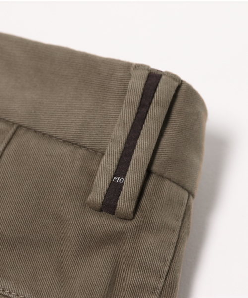 PT01(ピーティーゼロウーノ)の「PT01 / "BUSINESS"スリムストレッチツイール(チノパンツ・メンズ・ホワイト/ベージュ/ライトブラウン/ネイビー・46/48/50/44/42)」の14枚目の写真
