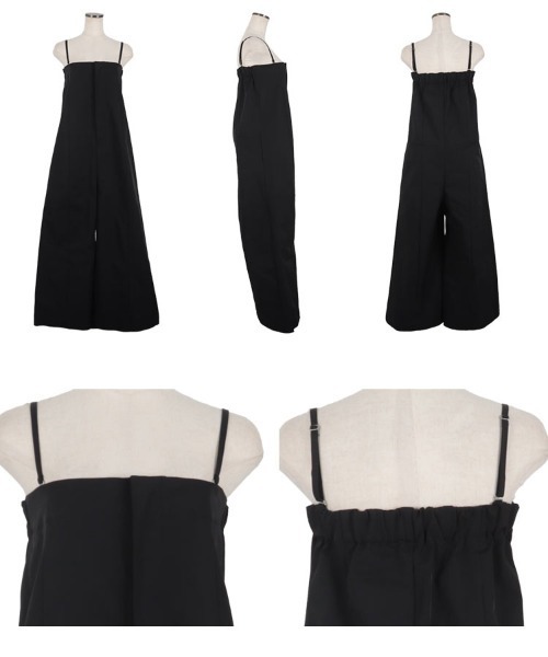 KOBE LETTUCE（コウベレタス）の「ベルト付きベアワイドオールインワン（つなぎ/オールインワン・レディース・カーキ/ブラック/アイボリー系・M/PM）」の11枚目の写真