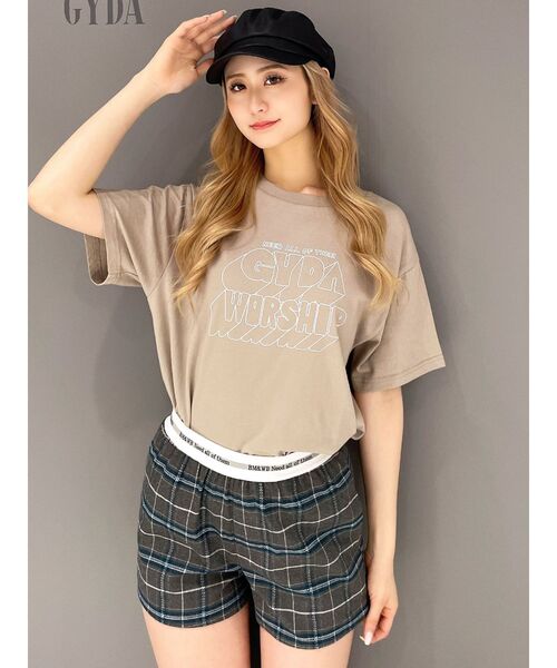 GYDA（ジェイダ）の「GYDA WORSHIP BIG Tシャツ（Tシャツ/カットソー・レディース・ブラック/ベージュ/オフホワイト/マスタード・FREE）」の3枚目の写真