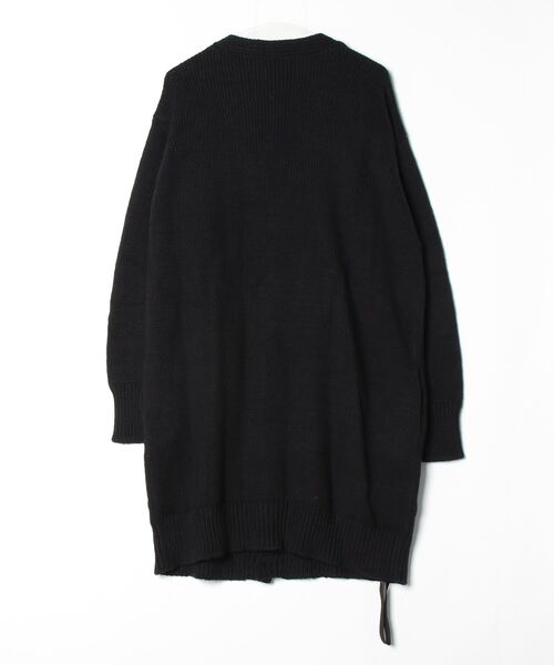 Ann DEMEULEMEESTER(アンドゥムルメステール)の「ANN DEMEULEMEESTER KIM KNITTED HIGH COMFORT V NECK(カーディガン/ボレロ・レディース・ブラック・SMALL)」の6枚目の写真