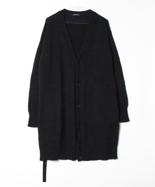 Ann DEMEULEMEESTER(アンドゥムルメステール)の「ANN DEMEULEMEESTER KIM KNITTED HIGH COMFORT V NECK(カーディガン/ボレロ・レディース・ブラック・SMALL)」の5枚目の写真