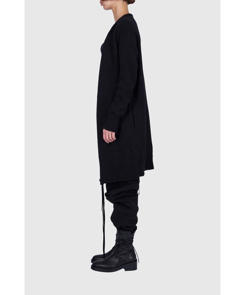 Ann DEMEULEMEESTER(アンドゥムルメステール)の「ANN DEMEULEMEESTER KIM KNITTED HIGH COMFORT V NECK(カーディガン/ボレロ・レディース・ブラック・SMALL)」の9枚目の写真
