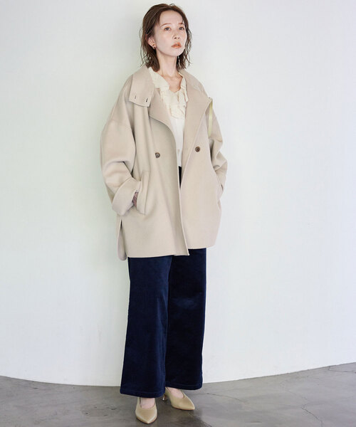 SLOBE IENA（スローブイエナ）の「フリルラッフルシアーブラウス