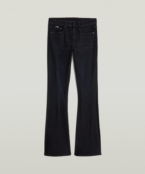 G-STAR（ジースター）の「3301 FLARE JEANS/ヴィンテージライクフレアスキニージーンズ/L28（デニムパンツ・レディース・ブラック・27inch/26inch）」の6枚目の写真
