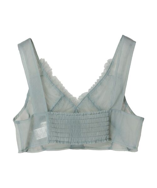 ELENCARE DUE（エレンカーレデュエ）の「・ELENCARE　DUE　フリルチュールビスチェ（Tシャツ/カットソー・レディース・グリーン/アイボリー/チャコールグレー・FREE）」の8枚目の写真