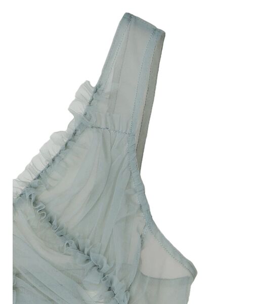 ELENCARE DUE（エレンカーレデュエ）の「・ELENCARE　DUE　フリルチュールビスチェ（Tシャツ/カットソー・レディース・グリーン/アイボリー/チャコールグレー・FREE）」の10枚目の写真