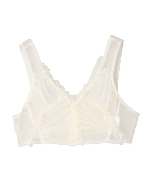 ELENCARE DUE（エレンカーレデュエ）の「・ELENCARE　DUE　フリルチュールビスチェ（Tシャツ/カットソー・レディース・グリーン/アイボリー/チャコールグレー・FREE）」の14枚目の写真