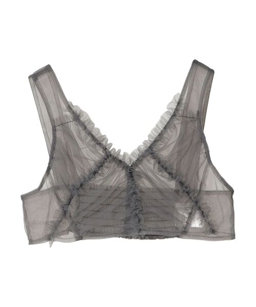 ELENCARE DUE（エレンカーレデュエ）の「・ELENCARE　DUE　フリルチュールビスチェ（Tシャツ/カットソー・レディース・グリーン/アイボリー/チャコールグレー・FREE）」の15枚目の写真