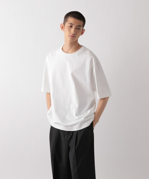 STERNBERG（スタンバーグ）の「5分袖コットンプルオーバー（Tシャツ/カットソー・メンズ・オフホワイト/ブラック・X-SMALL）」の3枚目の写真