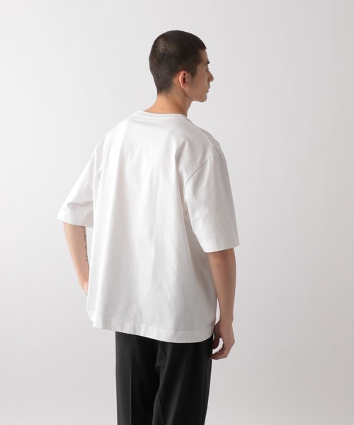 STERNBERG（スタンバーグ）の「5分袖コットンプルオーバー（Tシャツ/カットソー・メンズ・オフホワイト/ブラック・X-SMALL）」の5枚目の写真