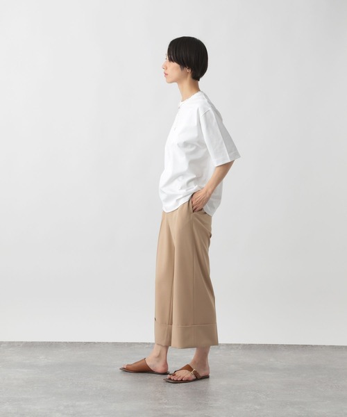 STERNBERG（スタンバーグ）の「5分袖コットンプルオーバー（Tシャツ/カットソー・メンズ・オフホワイト/ブラック・X-SMALL）」の7枚目の写真